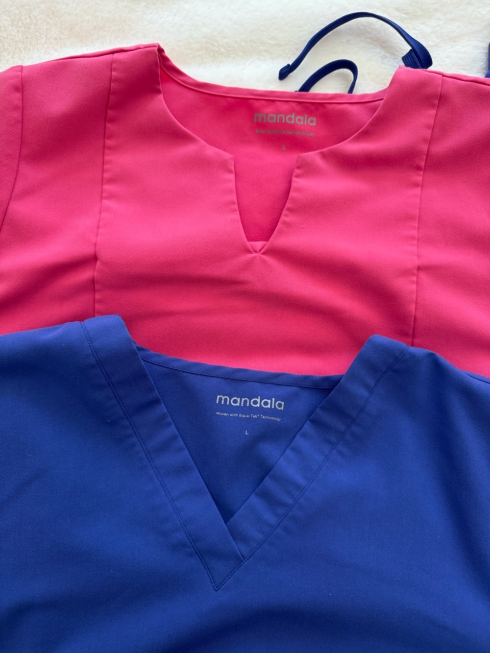 Mandala Periwinkle and Bubblegum Pink Scrub Set - Picture 3 of 8